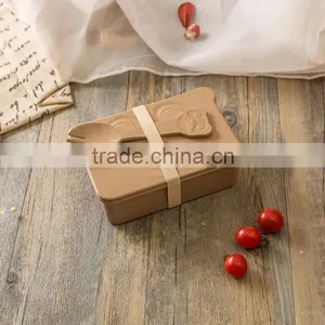 Rice Husk School Lunch Box With Cutlery Set thumbnail-1