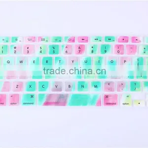 Colorful Silicone Keyboard Skin Cover for Macbook Pro 13" 15" 17" Universal thumbnail-1