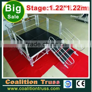Hot China Factory Aluminum Frame Adjustable Portable Stage Quality Choice thumbnail-5