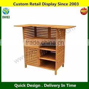 Outdoor Bar With Storage, Medium Brown YM5-1436 thumbnail-1