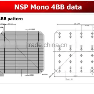 NSP Taiwan Solar Cells 4BB 156 Mono Solar Cells thumbnail-3