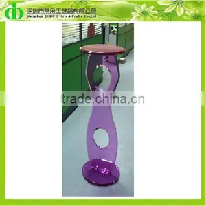 DDL-0024 Luxury Color Clear Acrylic Pedestal Stands for Flowers, Wholesale Acrylic Pedestal Table thumbnail-2
