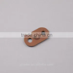 Color PU Leather Label With Custom Logo Backpack Pig Nose Leather Cord End Stoppers thumbnail-3