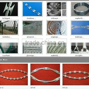 Concertina Razor Wire/razor Wire Fence(ISO9001:2008) thumbnail-1