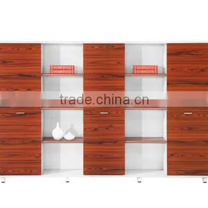 SUNRISE-B027 Hot-selling Elegant Design Wood Office Fie Cabinet and Bookcase Furniture thumbnail-1