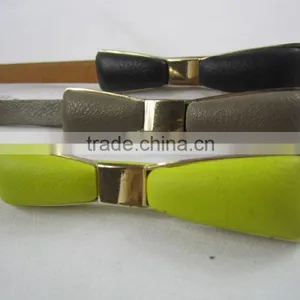 1cm Width With Nice Bowknot Design Ornament Women Belt thumbnail-2