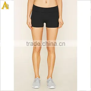 Custom Plain Women Gym Training Spandex Shorts thumbnail-1