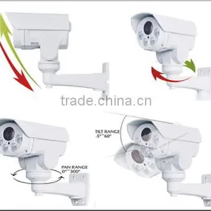 12V 2A 80m ir ip Security Camera Pan Tilt Bullet ip Camera thumbnail-4