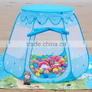 Boy's Blue Prince 6 Sides Play Hut Baby Play Tent thumbnail-1