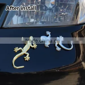 Gecco Animal Car Badge Custom Gold Plate Logo thumbnail-5