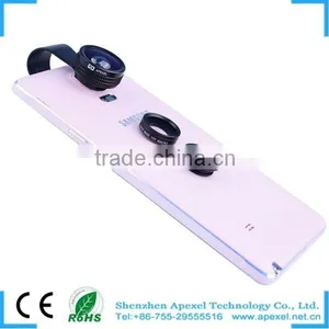 Universal Clip 3 in 1 180 Degree Fisheye Lens For Iphone + Macro Lens + Wide Angel Lens thumbnail-2