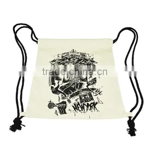 High Quality Rock Style Canvas Backpack,black and White Rucksack thumbnail-3