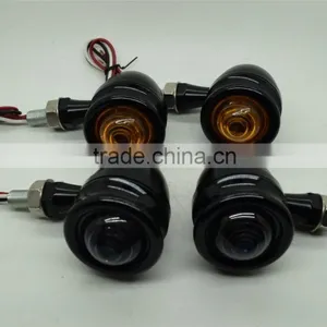 Aluminium LED Motorbike Motorcycle Retro Bike Indicators Turn Signals Lights thumbnail-2
