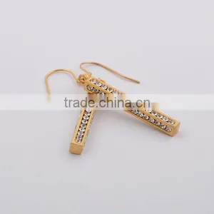 Stainless Steel Gold Hoop Earrings(RE10040) thumbnail-1