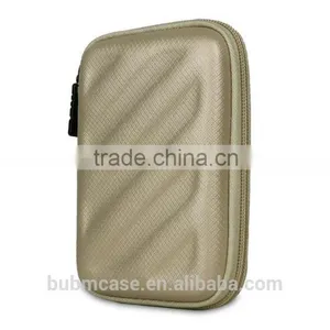 High Quality BUBM Champagne Gold Hard Disk Mini Travel Storage Bag thumbnail-3