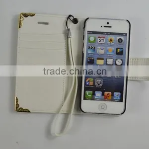 2016 Beautiful and Cute Style PU Leather Case for Iphone6 With Big Magnet, Card Slots and Sling thumbnail-2