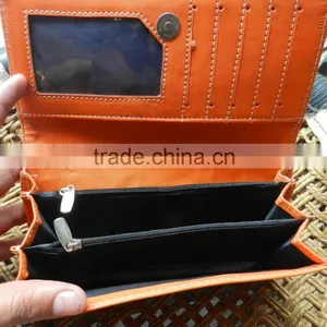 Real Leather Wallets for Girls/pure Leather Purse/recycle Leather Hand Purse thumbnail-3