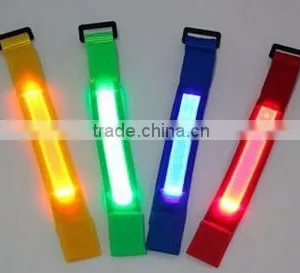 Wholesale High Quality Colorful Fashion Customized Nylon LED Flash Wristband thumbnail-3