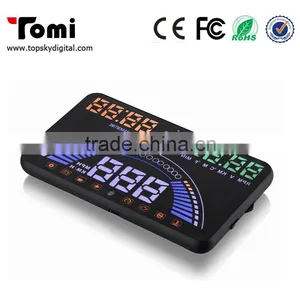 GPS HUD 5.8inch Car Hud Head Up Display for All Cars Lastest OBD Interface OBD Display Mode and GPS Display Mode Can be Switch thumbnail-3