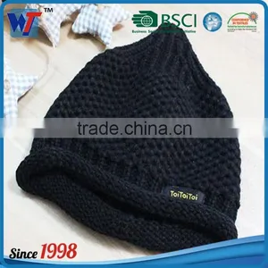 Beautiful Laine Sports Thread for Men Black Knitted Hat Windproof thumbnail-6