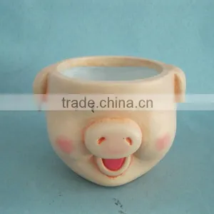 Ceramic Pig Flower Pot thumbnail-1