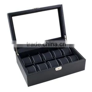 High Quality Fashion Leather Wood Box Packaging thumbnail-1