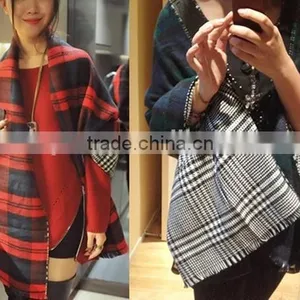 81310122 2015fashion Women Grid Long Tippet thumbnail-1