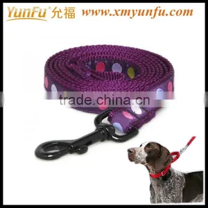 Stylish Circle Point Purple Nylon Dog Leash thumbnail-1