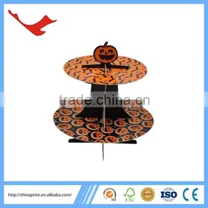 007 Halloween Decoration Wholesale Cardboard Rotating Cupcake Stand thumbnail-2