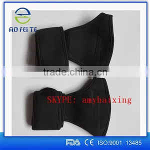 Men's Power Weightlifting Gloves With Leather Palm thumbnail-1