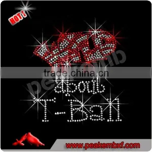 Bling Bling Iron on Motif Wild About T-Ball Rhinestone Transfer Hotfix for Clothes thumbnail-1