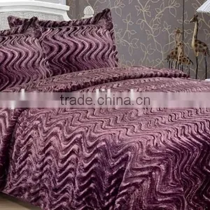High Quality Throw Fake Fur/PV Fur/faux Fur & Sherpa Blanket/ Bedding Sets thumbnail-5