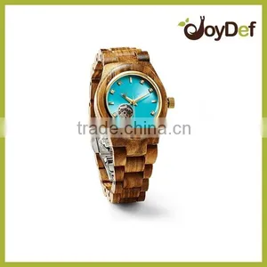 Elegance Fashion Watches Bamboo Wood Watch Red 100% Natural and Original Watch Box thumbnail-4