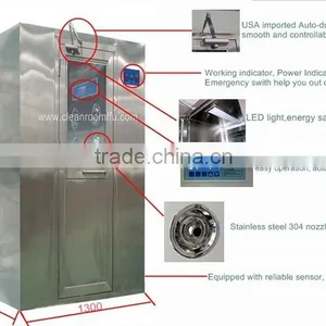Cleanroom Auto Air Shower For Bio Pharmaceutial Workshop Model AS-1P1S AS-2P2S thumbnail-1