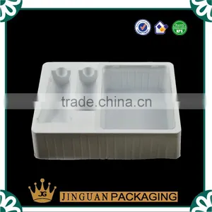 White Flocking PVC Plastic Cosmetic Tray thumbnail-5