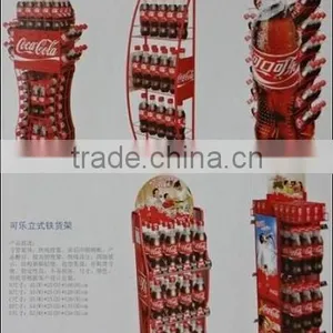 Supurmarket Advertisng Metal Floor Standing/ Soda Bottle Display Rack thumbnail-3