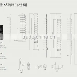 Sunglasses Display Rods;locking Eyeglasses Display Poles;stainless Steel Eyewear Display Bars thumbnail-6