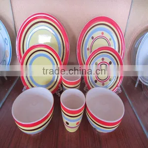 Color Stripes Handpainting Tableware Dinner Set Tableware thumbnail-1