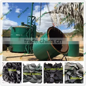 Wood Timber Sawdust Charcoal Briquettes Carbonization Stove thumbnail-1