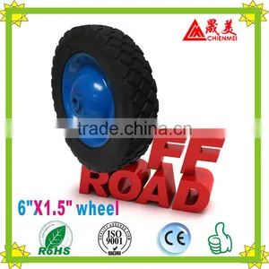 The Most Popular 7"X1.5 Rubber Wheel/Metal Rim Wheel/Pneumatic Wheels/Ruled Wheel thumbnail-1