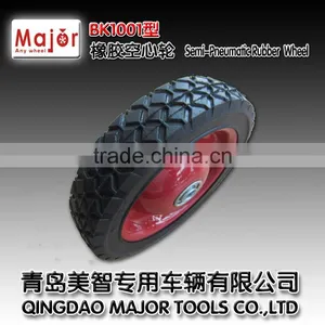 10 Inch Semi-pneumatic Rubber Tire Wagon Wheels thumbnail-1