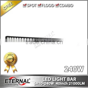 240W 40" 4WD Wrangler Rubicon Offroad Equipments 4x4 ATV Buggy Vehicles Boat High Power Waterproof Led Work Light Bar thumbnail-1