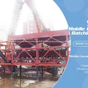 Yhzs25 Low Cost Mini Mobile Sand Cement and Beton Concrete Batching Plant For Sale thumbnail-1