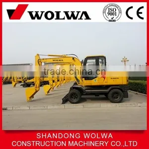 Wolwa DLS880-9A 8t Wheeled Hydraulic Excavator With Bucket thumbnail-2