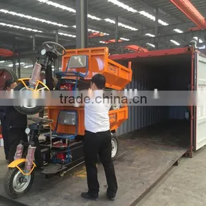 Diesel Engine Light 1t Dumper Tricycle Sale to Peru thumbnail-5