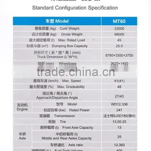 China Mining Dump Truck MT60 thumbnail-4
