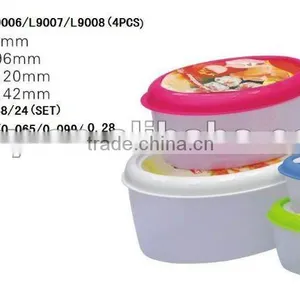Round Storage Container 4 Pcs One Set thumbnail-1