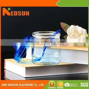 Most Attractive Price 355ml Embossed Cheap Price Glass Spice Jar With Spoon thumbnail-1