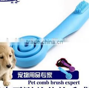 CY105 Pet Cleaning Brush Snail Shape Doggy Cat Lollipop Toothbrush thumbnail-2