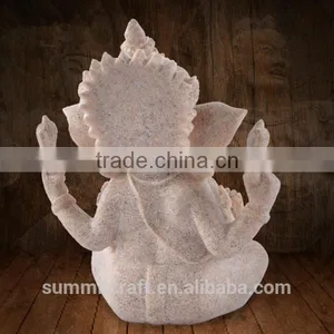 Wedding Gift Resin Sandstone Hindu God Lord Ganesha Idol Figurine thumbnail-4